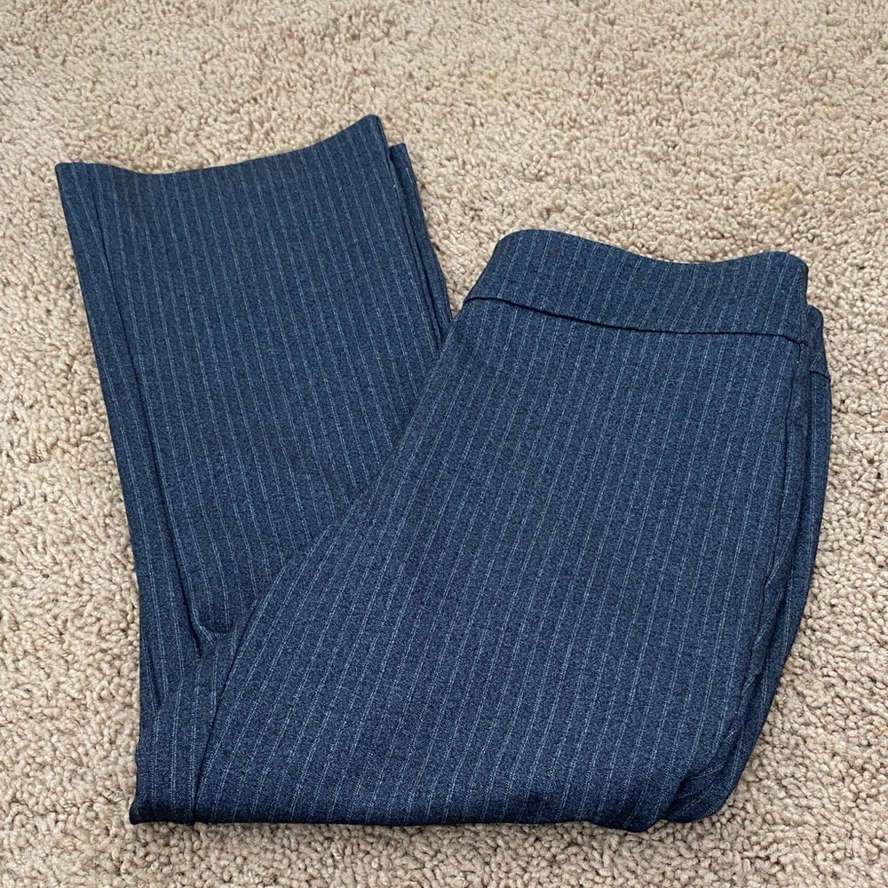 Gray Pinstripe Pants